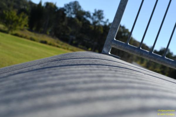 Skate Park Artistic: Taken at a Skate Park. An attempt at artistic interpretation of the drop in of one of the many ramps.